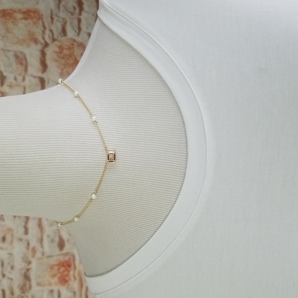 New Ralph Lauren Crystal Pendant Necklace - Picture 2 of 6